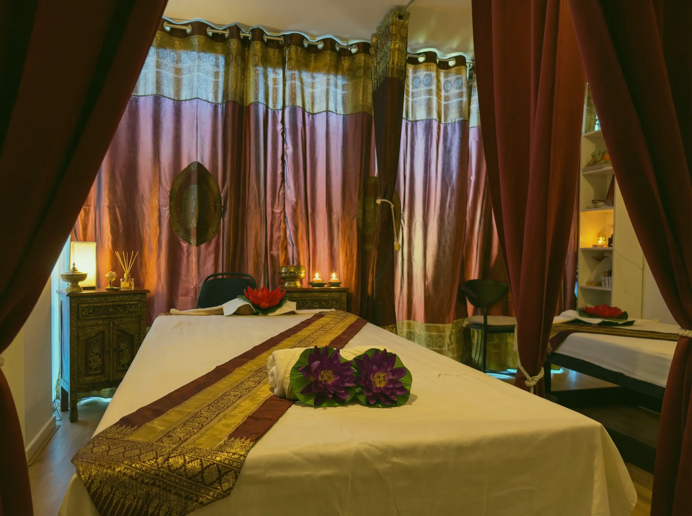 Relaxing massage ambience